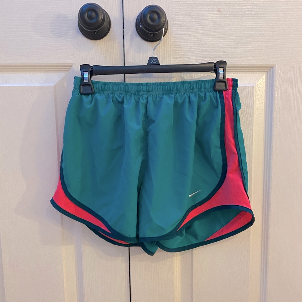 Nike Tempo Turquoise and Pink Shorts